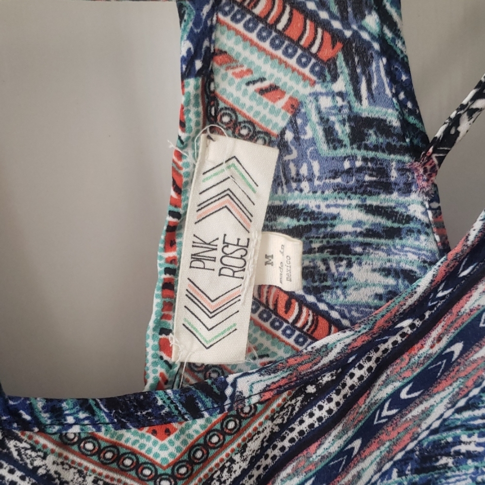 Multi Color Chevron Tank Top - Picture 3 of 6